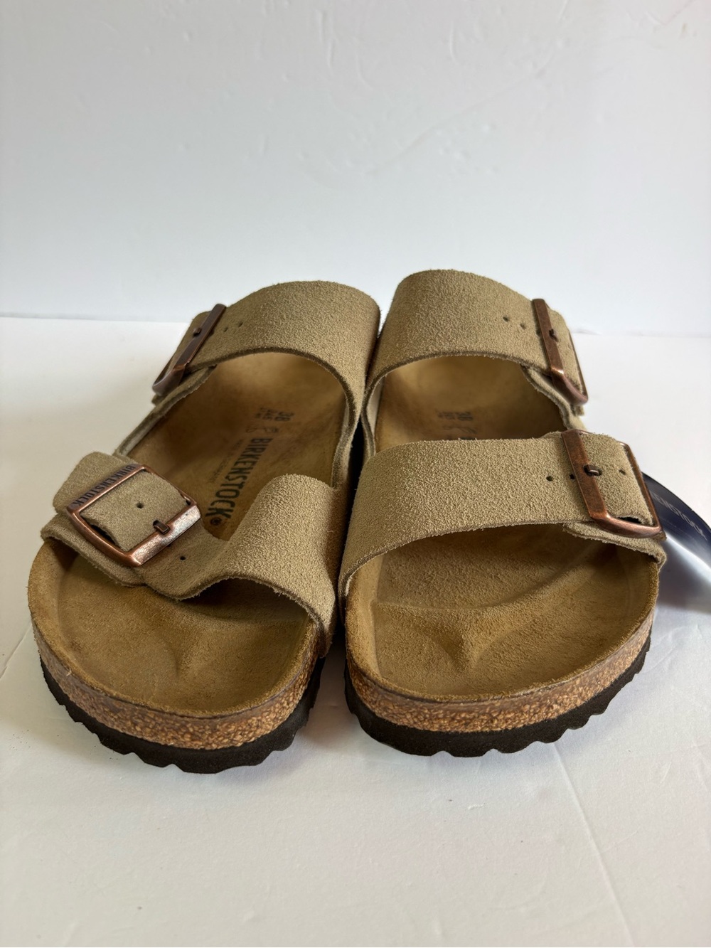 NWT Birkenstock Arizona Suede Leather Sandals Size 38 - Picture 12 of 13